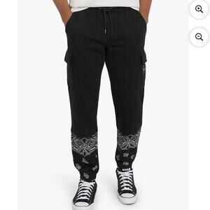 Dogg Supply by Snoop Dogg Unisex Black Bandana Varsity Jacket,Size 3X NEW